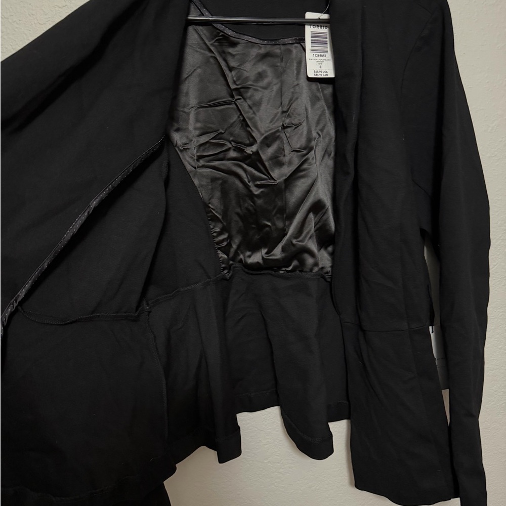 NWT Torrid Black Women's Blazer